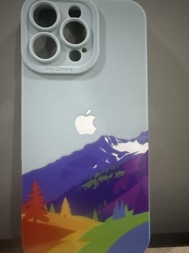 Vivid Mountain Escape Silicone Case for Apple iPhone Series photo review