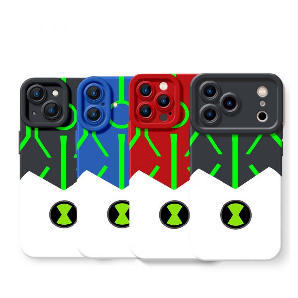 Galactic Hourglass Neon Glow Silicone Case for Apple iPhone Series