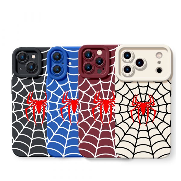 Spider Web Guardian Bold Silicone Case for Apple iPhone Series