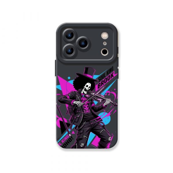 Rockstar Vibes Skeleton Violinist Silicone Case for Apple iPhone Series