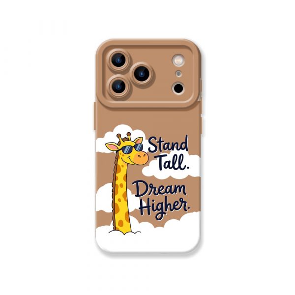 Giraffe Dreams Stand Tall Silicone Case for Apple iPhone Series