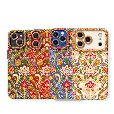 Boho Blossoms Vivid Silicone Case for Apple iPhone Series