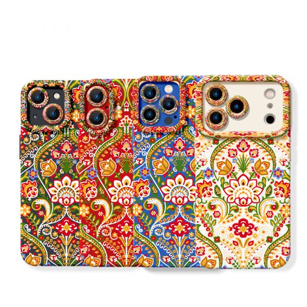Boho Blossoms Vivid Silicone Case for Apple iPhone Series