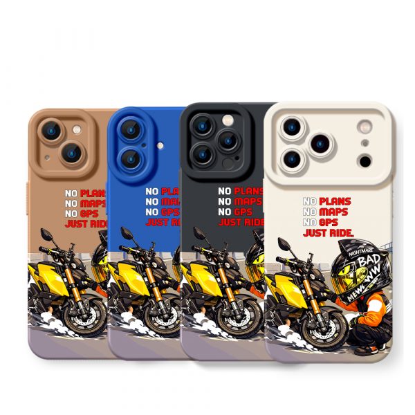 Adventure Moto Vibes Road Warrior Silicone Case for Apple iPhone Series