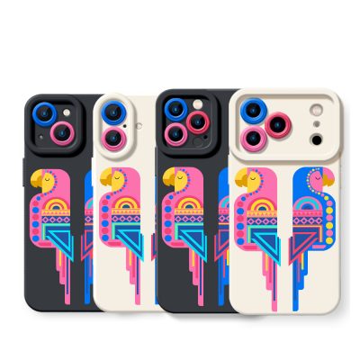 Vibrant Tropical Parrot Silicone Case for Apple iPhone Series
