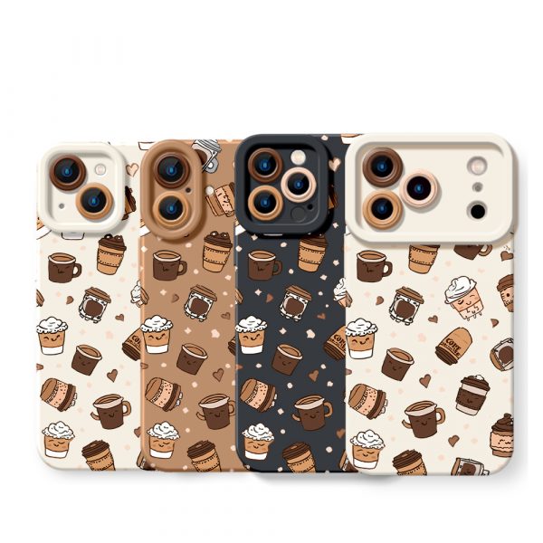 Cafe Delight Design Silicone Case for Apple iPhone Series