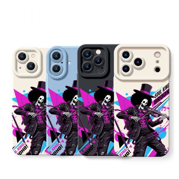 Rockstar Vibes Skeleton Violinist Silicone Case for Apple iPhone Series