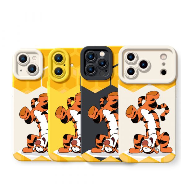Playful Tiger Bounce Silicone Case for Apple iPhone Series