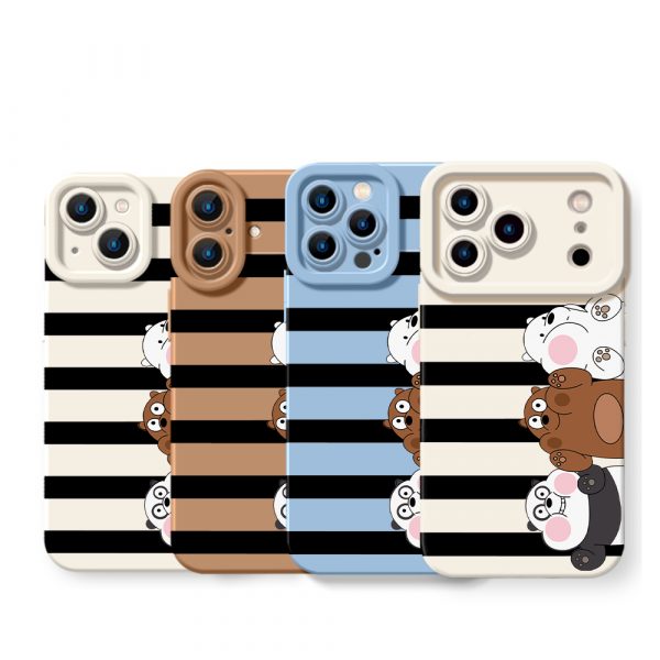 Panda Parade Playmates Silicone Case for Apple iPhone Series