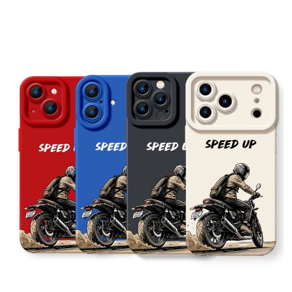Ride the Speed Biker Thrill Silicone Case for Apple iPhone Series