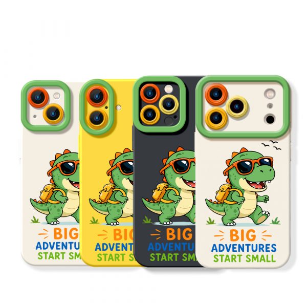 Explorer Dino Fun Silicone Case for Apple iPhone Series