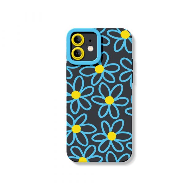 Colorful Floral Bliss Silicone Case for Apple iPhone Series