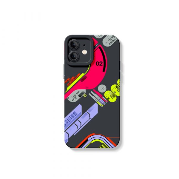Vivid Neon Tech Blast Silicone Case for Apple iPhone Series