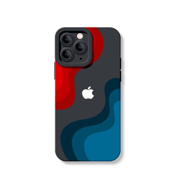 Wave Fusion Art Silicone Case for Apple iPhone Series
