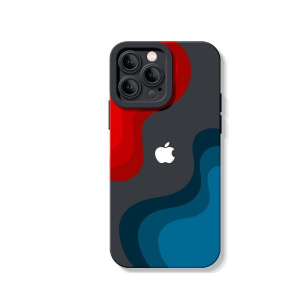 Wave Fusion Art Silicone Case for Apple iPhone Series
