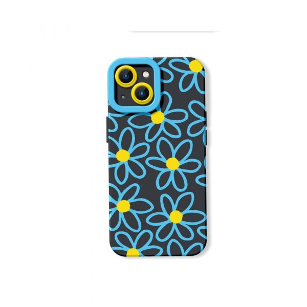 Colorful Floral Bliss Silicone Case for Apple iPhone Series