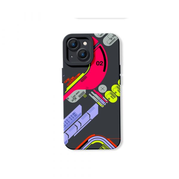 Vivid Neon Tech Blast Silicone Case for Apple iPhone Series