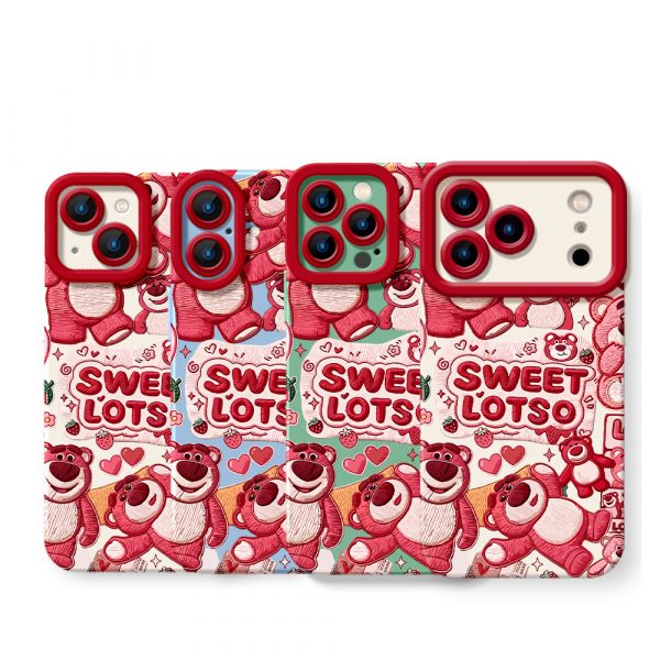 Sweet Lots of Love Bear Silicone Case for Apple iPhone Series