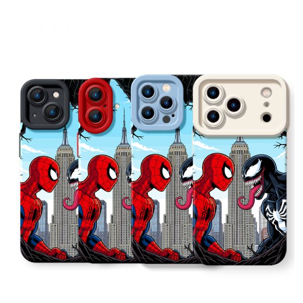 City Showdown Hero Design Silicone Case for Apple iPhone Series