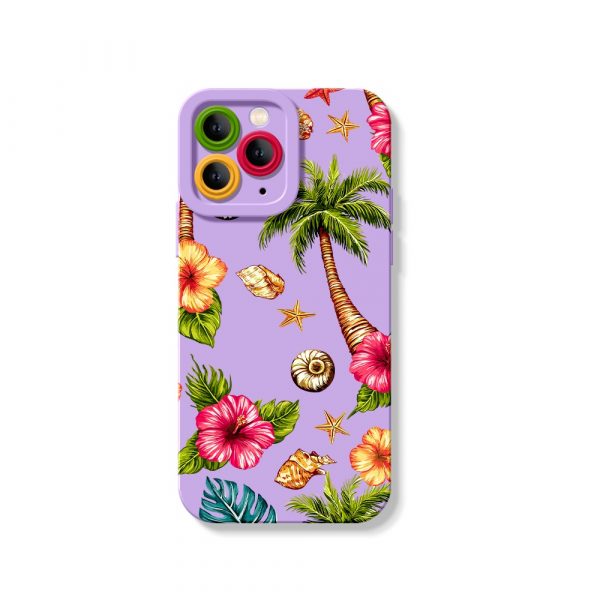 Tropical Paradise Vibes Silicone Case for Apple iPhone Series