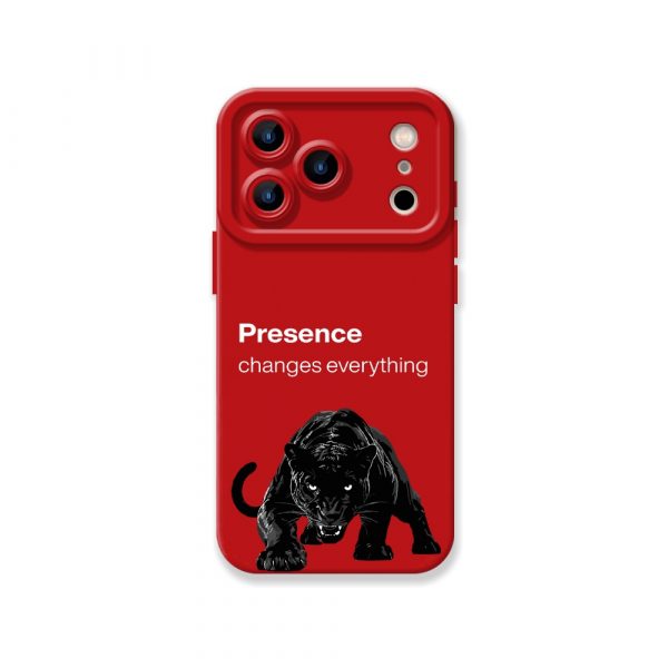 Fierce Panther Presence Silicone Case for Apple iPhone Series