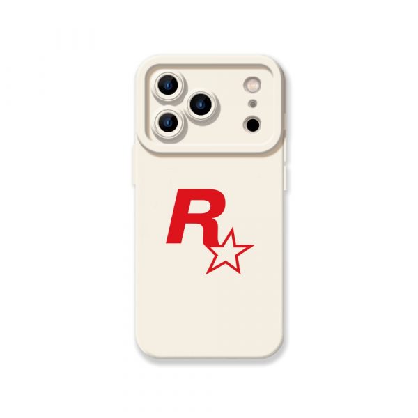 Bold Monogram Starburst Silicone Case for Apple iPhone Series