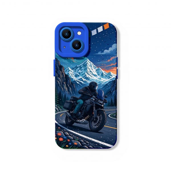 Midnight Adventure: Mountain Ride Silicone Case for Apple iPhone Series