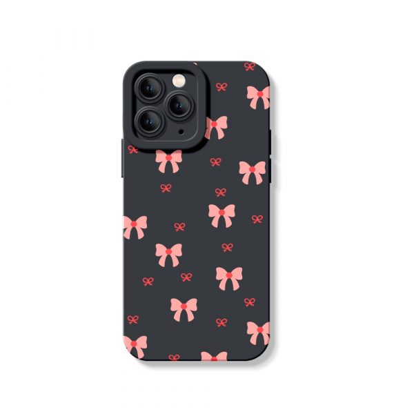 Chic Bow Bliss Silicone Case for Apple iPhone Series