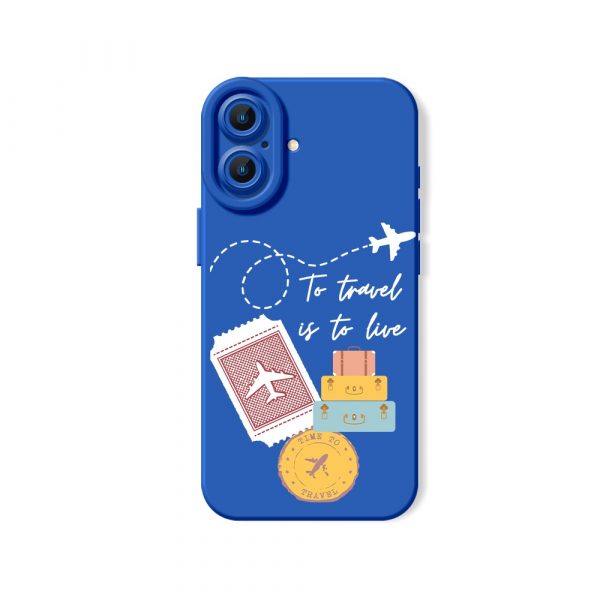 Adventure Seekers Dream: Travel-Inspired Silicone Case for Apple iPhone Series