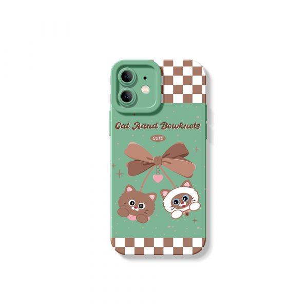 Charming Kitty and Bow Fantasy Silicone Case for Apple iPhone Series