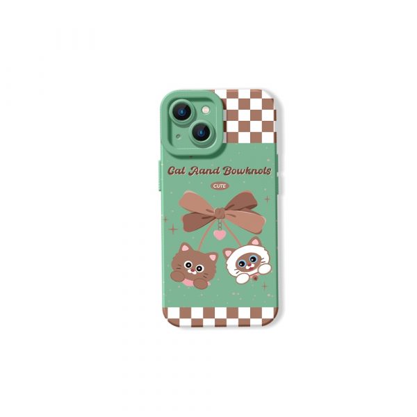 Charming Kitty and Bow Fantasy Silicone Case for Apple iPhone Series