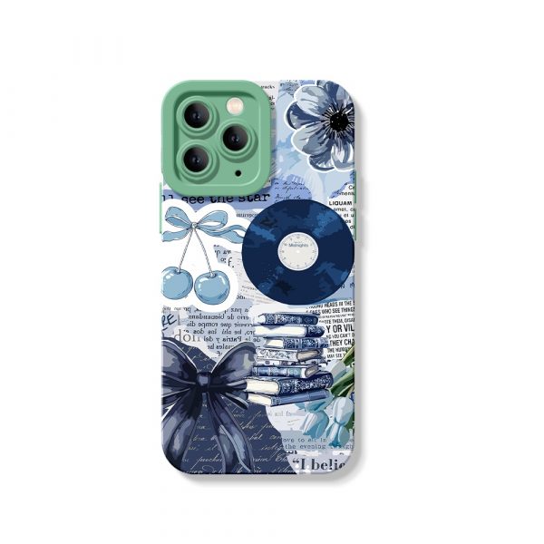 Chic Cherry Collage Silicone Case for Apple iPhone Series