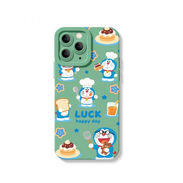 Happy Chef Cartoon Delight: Silicone Case for Apple iPhone Series