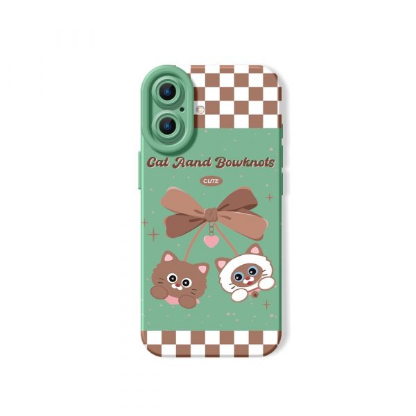 Charming Kitty and Bow Fantasy Silicone Case for Apple iPhone Series