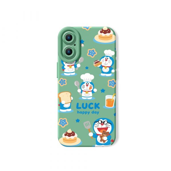 Happy Chef Cartoon Delight: Silicone Case for Apple iPhone Series