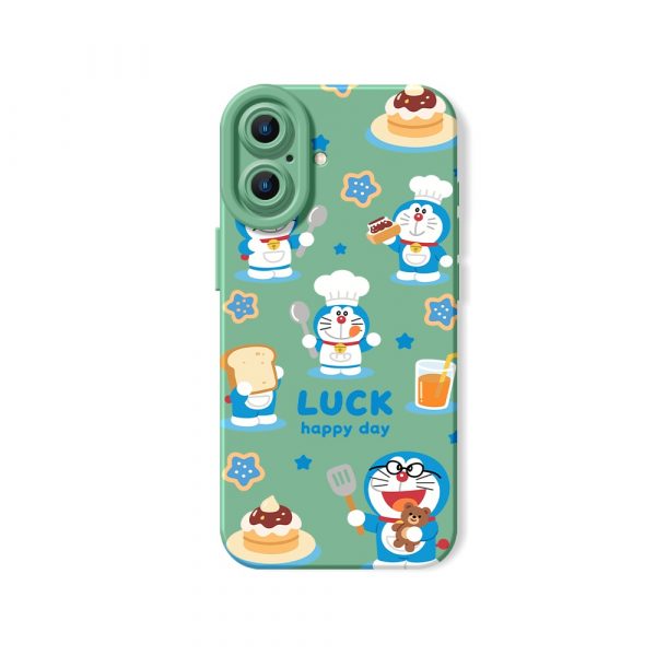 Happy Chef Cartoon Delight: Silicone Case for Apple iPhone Series