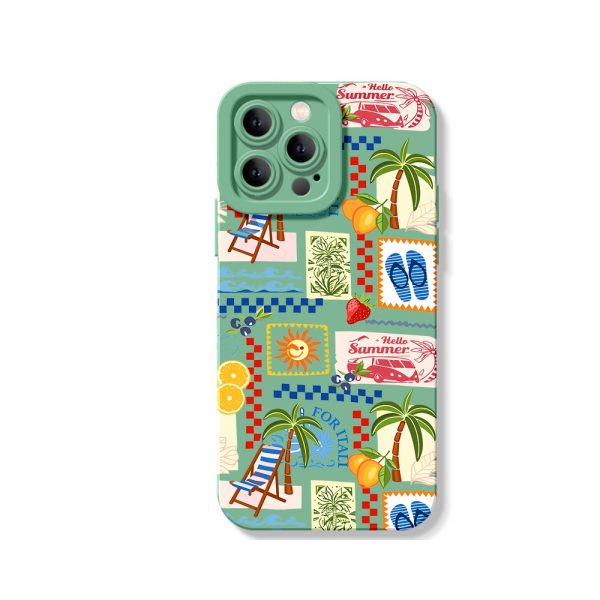 Summer Postcard Vibes Silicone Case for Apple iPhone Series