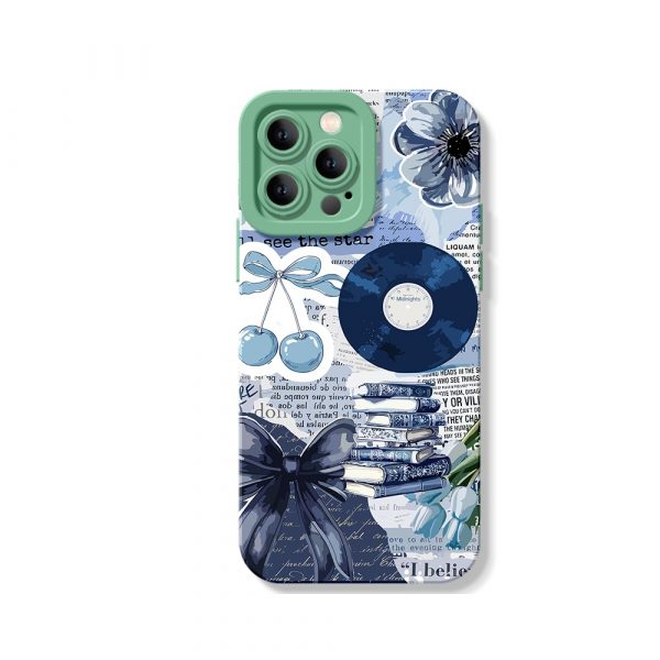 Chic Cherry Collage Silicone Case for Apple iPhone Series