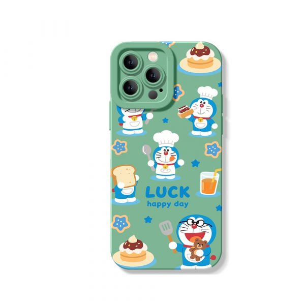 Happy Chef Cartoon Delight: Silicone Case for Apple iPhone Series