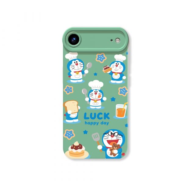 Happy Chef Cartoon Delight: Silicone Case for Apple iPhone Series