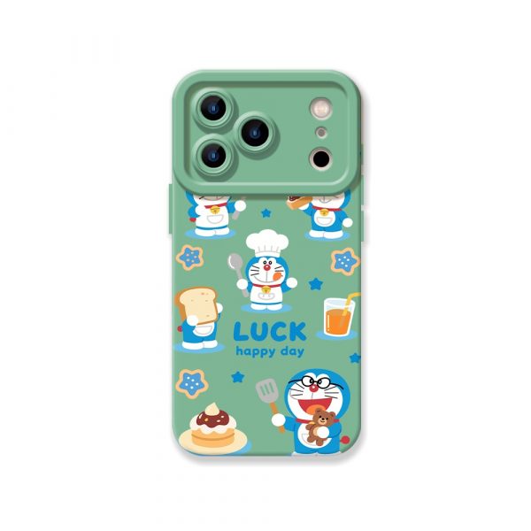 Happy Chef Cartoon Delight: Silicone Case for Apple iPhone Series