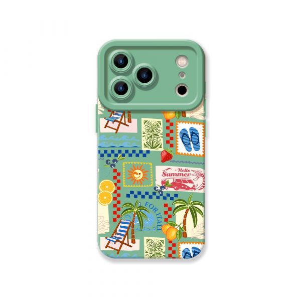 Summer Postcard Vibes Silicone Case for Apple iPhone Series