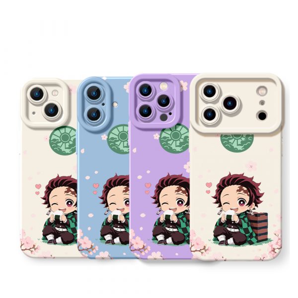 Chibi Warrior Blossom Silicone Case for Apple iPhone Series