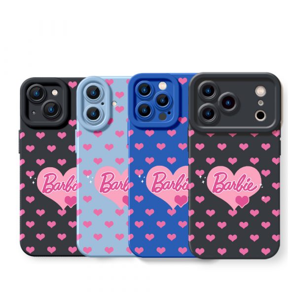 Hearts & Glam Pink Vibe Silicone Case for Apple iPhone Series