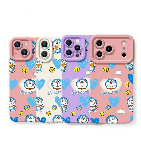 Whimsical Cartoon Charm Silicone Case for Apple iPhone Series