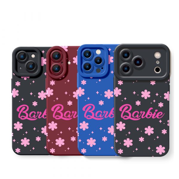 Floral Dream Barbie Blossom Silicone Case for Apple iPhone Series