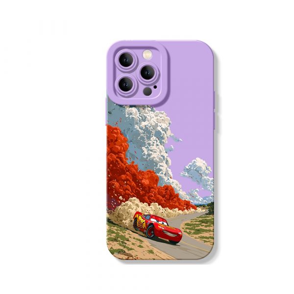 Racing Adventure Clouds: Silicone Case for Apple iPhone Series