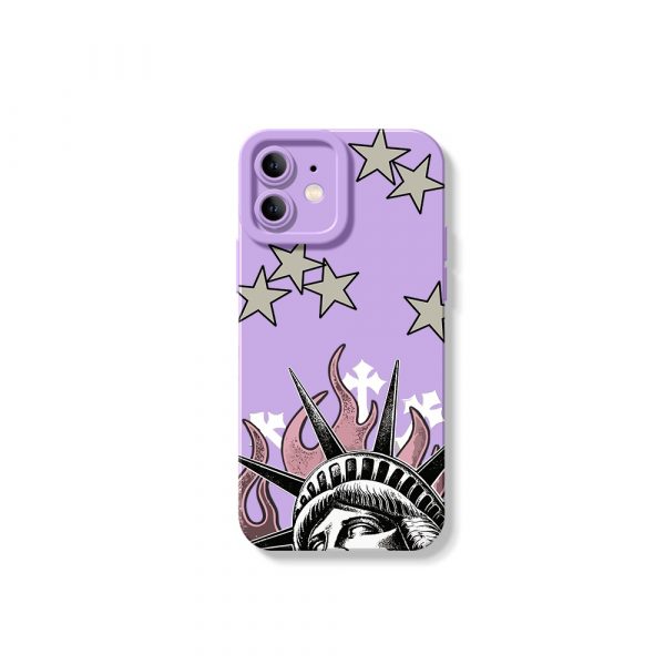 Statuesque Stars Freedom Silicone Case for Apple iPhone Series