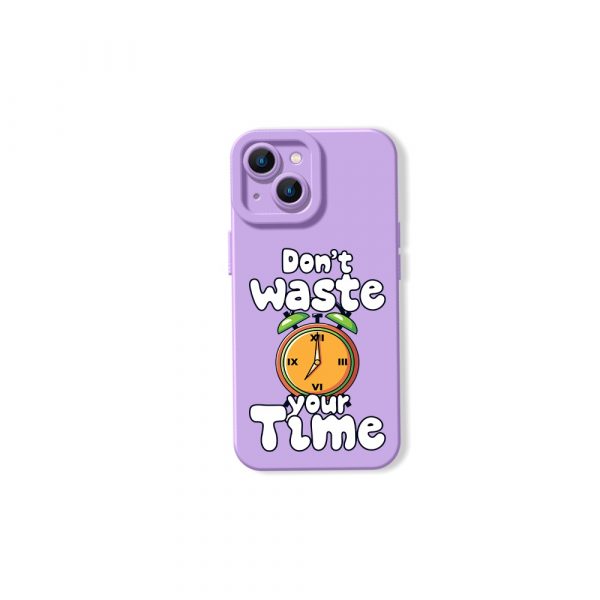 Time Saver Graphic Silicone Case for Apple iPhone Series