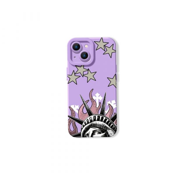 Statuesque Stars Freedom Silicone Case for Apple iPhone Series